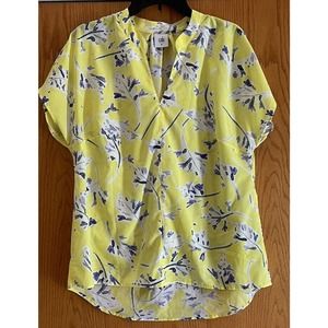 CAbi Yellow Floral Women's Top